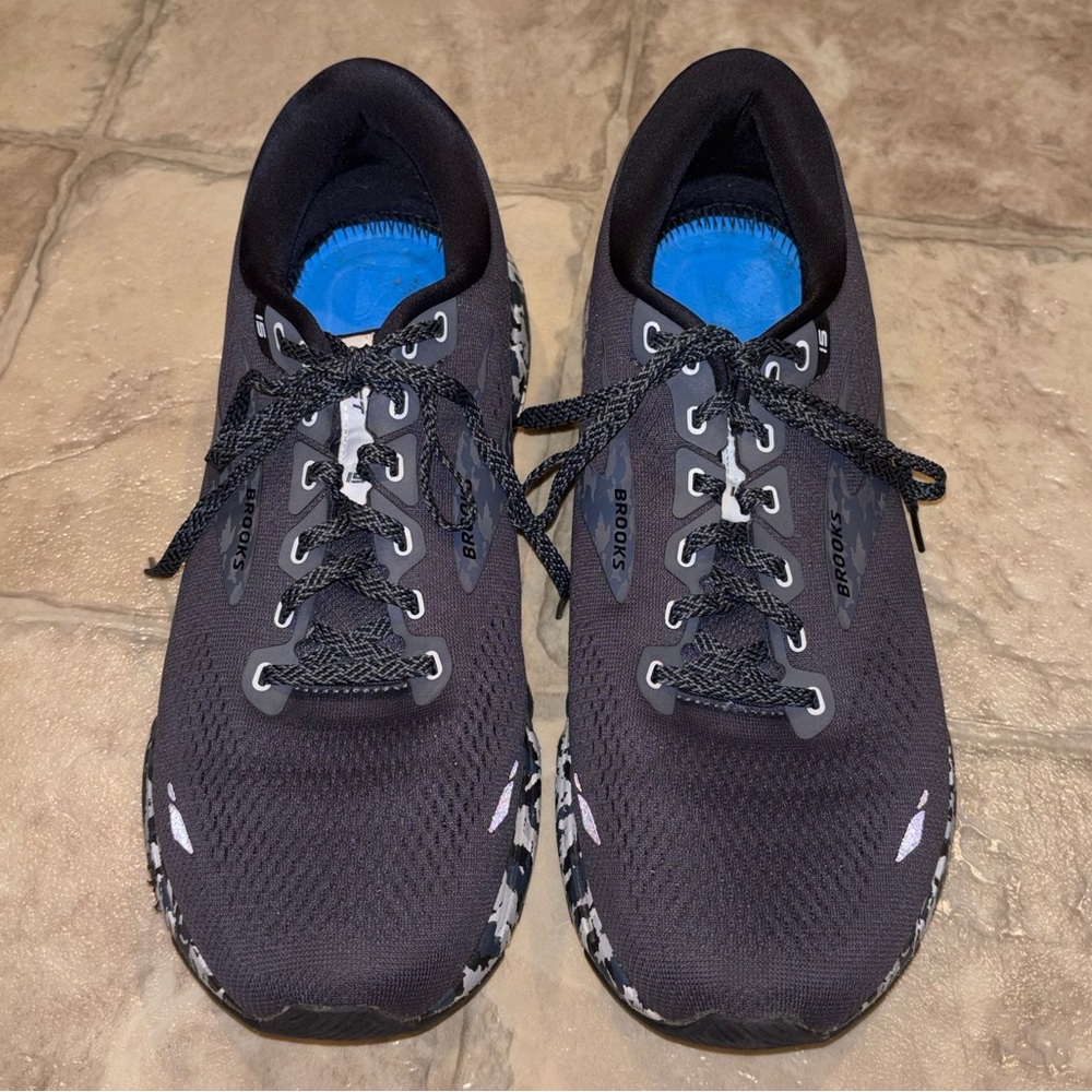 Brooks Ghost 15 Men's 13 D Running Shoes Black Sneakers Athletic No inserts